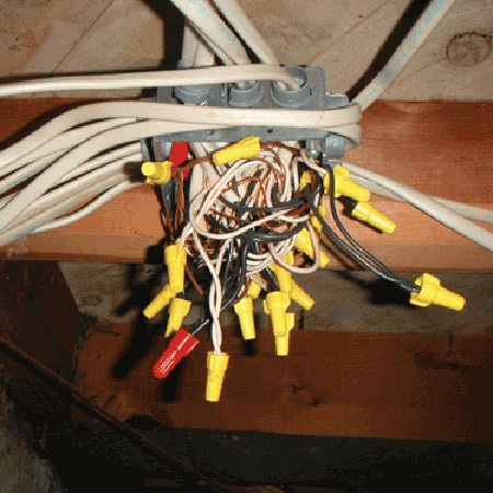 Bakerfield Home Inspection,  electrical splice box 